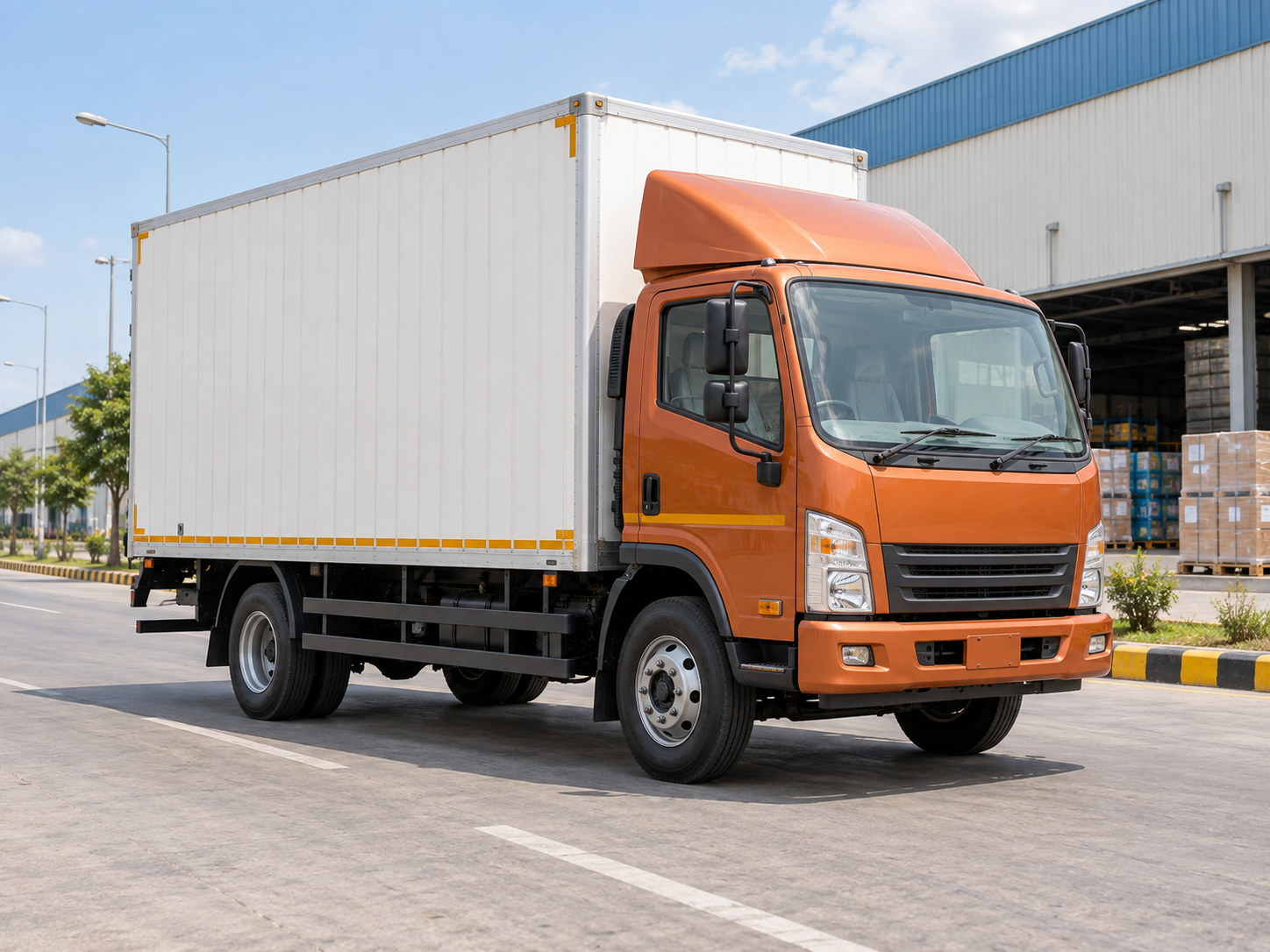 Indian 14-foot box truck for light commercial goods